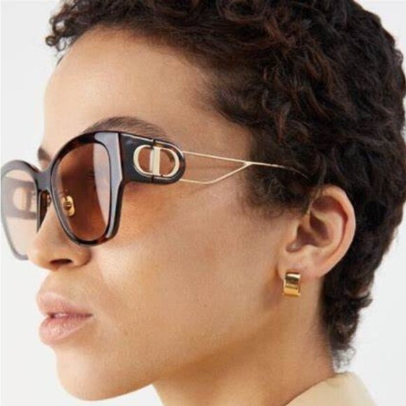 BRAND NEW Dior 30MONTAIGNE B2U CD40082U 53Y 26L0 Havana Brown Women Sunglasses - Picture 11 of 12
